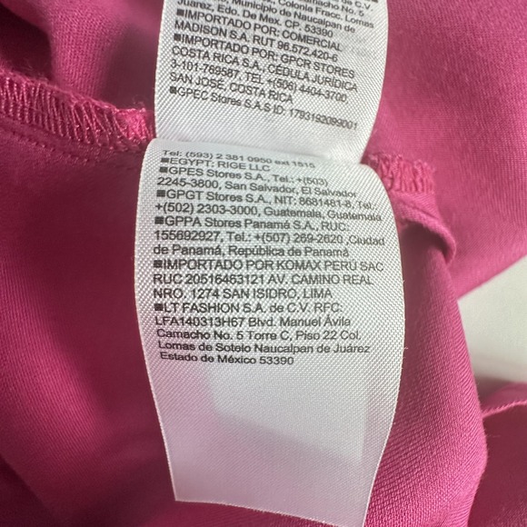 Old Navy Slip Maxi Dress S Raspberry Tart Pink Satin Smocked Side Slit Fairy NWT - Picture 16 of 16